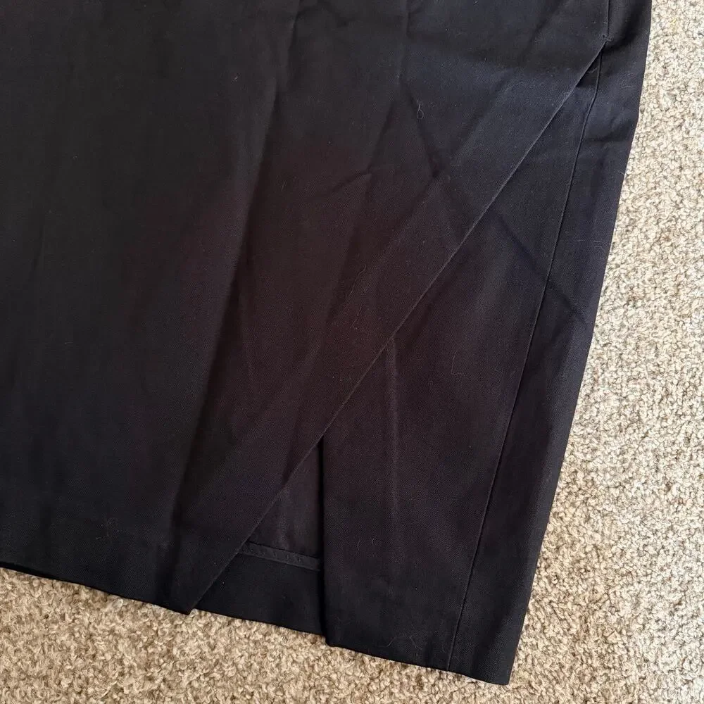 Banana Republic Black Pencil Skirt with Slit Size 4